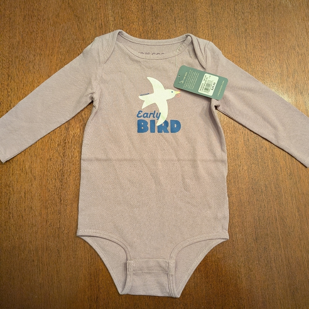 NWT Long Sleeve Onesie "Early Bird"